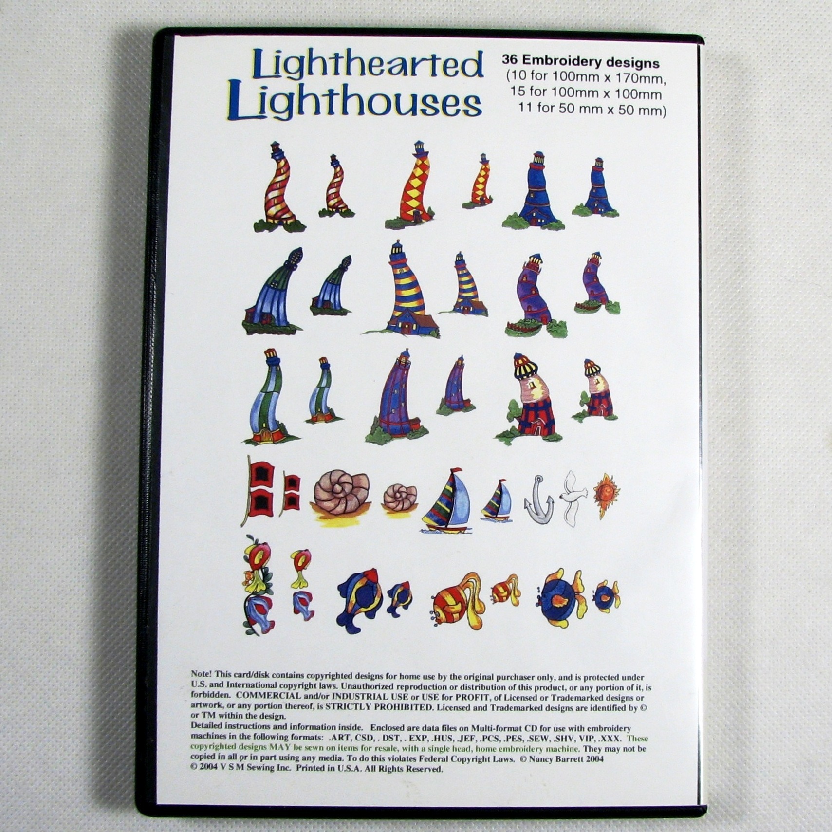 Nancy Barrett 36 Embroidery Designs CD-ROM 9